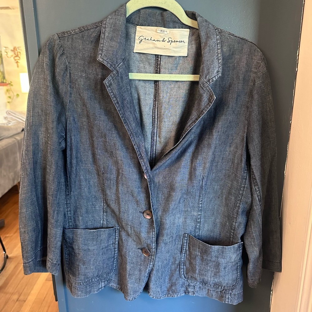 Velvet by Graham & Spencer Denim Blazer